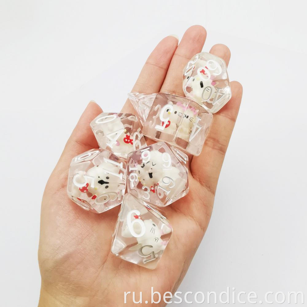 Oversized Dnd Hellokitty Dice Set 2